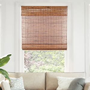 Chicology Bamboo Roman Shades Smart Choice Eco-Friendly Light Filtering Blinds for Windows, Premium Quality, Ideal for Home, Beaver, 36"W X 64"H Chicology Bamboo Roman Shades Smart Choice Eco-Friendly Light Filtering Blinds for Windows, Premium Quality, Ideal for Home, Beaver, 36"W X 64"H