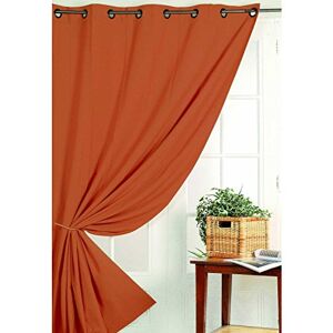 HomeMaison Blackout Curtain Non Fire M1, Polyester, Brick, 180x140 cm HomeMaison Blackout Curtain Non Fire M1, Polyester, Brick, 180x140 cm
