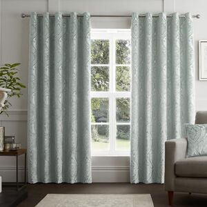 Curtina Duck Egg Blue Damask Curtains W90 x L72" (229 x 183cm) Light Blue Jacquard Eyelet Curtains Botanical Luxury Curtains & Drapes for Living Room & Bedroom Traditional Drapes/Door Curtain Curtina Duck Egg Blue Damask Curtains W90 x L72" (229 x 183cm) Light Blue Jacquard Eyelet Curtains Botanical Luxury Curtains & Drapes for Living Room & Bedroom Traditional Drapes/Door Curtain