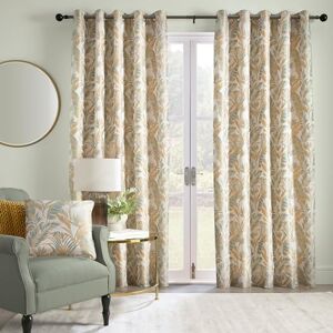 Laurence Llewelyn-Bowen Ochre/White Tropical Palm Tree Curtains W90 x L72 (229 x 183cm) Jacquard Curtains w/Floral Leaf/Fern Luxury Drapes for Living Room/Bedroom- Paradise Palm Collection Laurence Llewelyn-Bowen Ochre/White Tropical Palm Tree Curtains W90 x L72 (229 x 183cm) Jacquard Curtains w/Floral Leaf/Fern Luxury Drapes for Living Room/Bedroom- Paradise Palm Collection