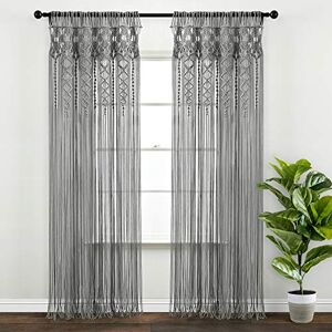 Lush Decor Boho Macrame Textured Cotton Curtain - Curtain Lush Decor Boho Macrame Textured Cotton Curtain - Curtain