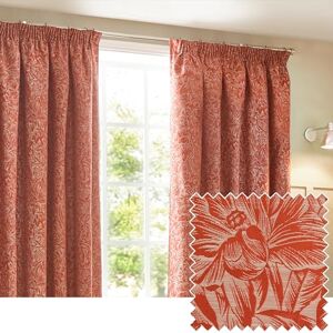 furn. Wylder Nature Grantley Jacquard Pencil Pleat Curtains 2 Panels Width x Drop 168 x 137cm (66 x 54) Brick furn. Wylder Nature Grantley Jacquard Pencil Pleat Curtains 2 Panels Width x Drop 168 x 137cm (66 x 54) Brick