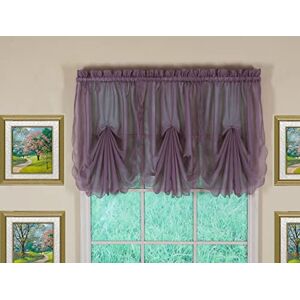 Today's Curtain Emelia Original Voile Fan Insert, Amethyst, 30" W x 40" L Today's Curtain Emelia Original Voile Fan Insert, Amethyst, 30" W x 40" L