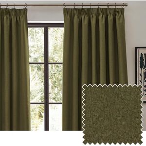 furn. Dawn Textured Blackout Pencil Pleat Curtains – Thermal Lined Pair (Green Width 168 x Drop 183cm) furn. Dawn Textured Blackout Pencil Pleat Curtains – Thermal Lined Pair (Green Width 168 x Drop 183cm)