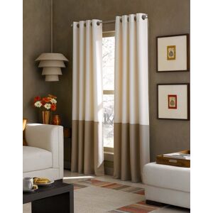 Curtainworks Curtain Panel, Polyester, Brown/Tan, 52" W x 108" L (Pack of 1) Curtainworks Curtain Panel, Polyester, Brown/Tan, 52" W x 108" L (Pack of 1)