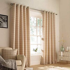 furn. Furn Ellis Ringtop Eyelet Curtains (Pair) -Polyester-Natural-168cm x 137cm, Polyester, Natural, 168 x 137cm (66" x 54" inches) furn. Furn Ellis Ringtop Eyelet Curtains (Pair) -Polyester-Natural-168cm x 137cm, Polyester, Natural, 168 x 137cm (66" x 54" inches)