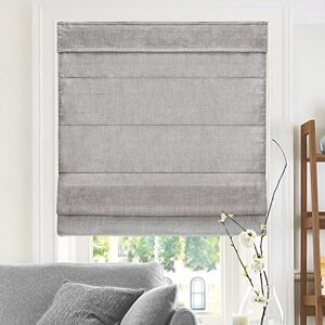 Chicology Roman Shades for Windows, Window Treatments, Roman Shades, Roman Window Shades, Room Darkening Shades, Window Shades, 27"W X 64"H, Belgian Denim (Privacy & Light Filtering) Chicology Roman Shades for Windows, Window Treatments, Roman Shades, Roman Window Shades, Room Darkening Shades, Window Shades, 27"W X 64"H, Belgian Denim (Privacy & Light Filtering)
