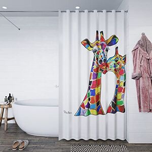 Croydex RAVALI Art by Steven Brown Shower Curtain With Anti-Microbial Treated 180x180cm (Francie & Josie) Croydex RAVALI Art by Steven Brown Shower Curtain With Anti-Microbial Treated 180x180cm (Francie & Josie)