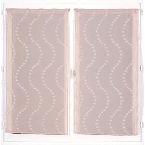 Atout Ciel Pair of Net Curtains with Rod Pocket, 2 x 60 x 90 cm Ready to Hang, Old Pink Atout Ciel Pair of Net Curtains with Rod Pocket, 2 x 60 x 90 cm Ready to Hang, Old Pink