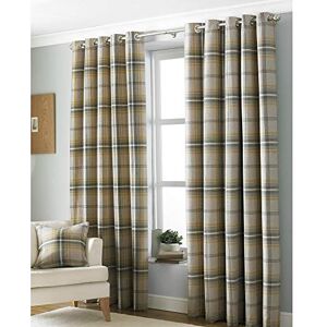 Paoletti Riva Aviemore Ringtop Eyelet (Pair) Heritage Tartan Check-Faux Wool Effect-Ready Made-100% Polyester-117cm Width x 137cm Drop (46" x 54" inches), Polyester, Ochre Yellow, Ring Top Curtains Paoletti Riva Aviemore Ringtop Eyelet (Pair) Heritage Tartan Check-Faux Wool Effect-Ready Made-100% Polyester-117cm Width x 137cm Drop (46" x 54" inches), Polyester, Ochre Yellow, Ring Top Curtains