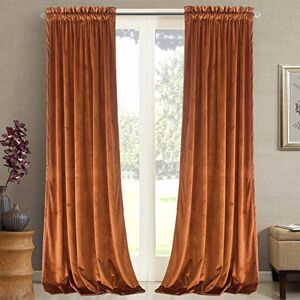 Roslynwood Home Velvet Bright Orange Curtain 84 inch Heavy Duty Curtains Energy Efficient Block Light Rod Pocket Drapes Window Covering Set for Home Theatre/Living Room, 52Wx84L Orange/2 Panels Roslynwood Home Velvet Bright Orange Curtain 84 inch Heavy Duty Curtains Energy Efficient Block Light Rod Pocket Drapes Window Covering Set for Home Theatre/Living Room, 52Wx84L Orange/2 Panels