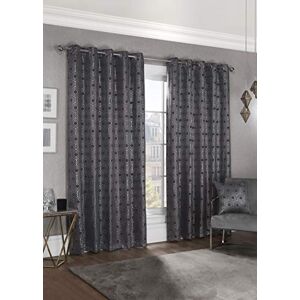 Emma Barclay Hartford Woven Thermal Blackout Eyelet Curtains in Charcoal Width 46 x Drop 54" (116 x 137cm) Emma Barclay Hartford Woven Thermal Blackout Eyelet Curtains in Charcoal Width 46 x Drop 54" (116 x 137cm)
