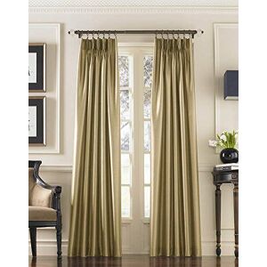 Curtainworks 30" x 95" Pinch Pleat Faux Silk Marquee Curtain Sand Curtainworks 30" x 95" Pinch Pleat Faux Silk Marquee Curtain Sand