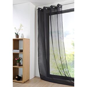 Stof LOVELY CASA Monna Polyester Curtain 140 x 280 280 x 140 cm Black Stof LOVELY CASA Monna Polyester Curtain 140 x 280 280 x 140 cm Black
