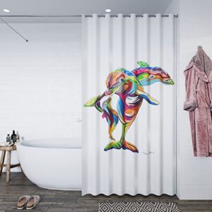 Croydex Steven Brown Hannah McWave Shower Curtain, Multicolour, 1800x1800 Croydex Steven Brown Hannah McWave Shower Curtain, Multicolour, 1800x1800