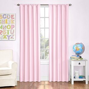 Eclipse Blackout Thermal Rod Pocket Window Curtain for Bedroom or Nursery (1 Panel) Eclipse Blackout Thermal Rod Pocket Window Curtain for Bedroom or Nursery (1 Panel)