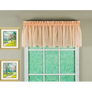 Today's Curtain Emelia Original Voile Valance 14", Peach, 60" W x 14" L Today's Curtain Emelia Original Voile Valance 14", Peach, 60" W x 14" L