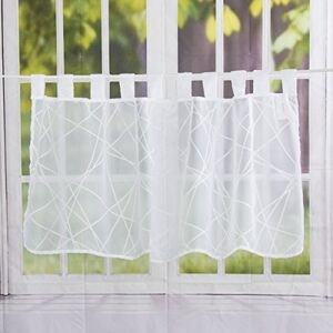 Elbersdrucke Crossover Voile 00 Bistro Curtain Polyester White 48 x 140 cm Elbersdrucke Crossover Voile 00 Bistro Curtain Polyester White 48 x 140 cm