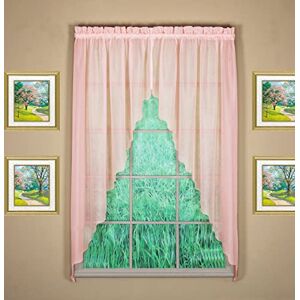Today's Curtain Emelia Original Voile Swagger Pair 63", Rose, 90" W x 63" L Today's Curtain Emelia Original Voile Swagger Pair 63", Rose, 90" W x 63" L