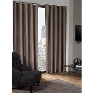 Emma Barclay Logan Textured Woven Blackout Eyelet Curtains in Taupe Width 90 x Drop 72" (228 x 183cm) Emma Barclay Logan Textured Woven Blackout Eyelet Curtains in Taupe Width 90 x Drop 72" (228 x 183cm)