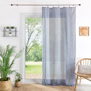 HomeMaison .com Muslin Net Curtain – Plain – Blackout Net Curtain – Blue Net Curtain – 140 x 240 cm HomeMaison .com Muslin Net Curtain – Plain – Blackout Net Curtain – Blue Net Curtain – 140 x 240 cm