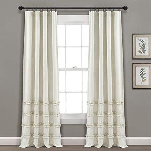 Lush Decor Vintage Stripe Yarn Dyed Cotton Window Curtain Panel Pair, 84" x 40", Neutral Lush Decor Vintage Stripe Yarn Dyed Cotton Window Curtain Panel Pair, 84" x 40", Neutral