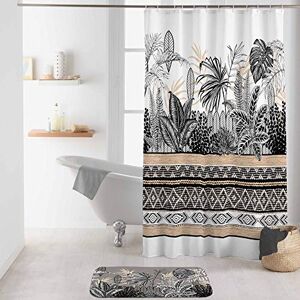 Douceur d'Intérieur Shower Curtain with Hooks Multi-Colour 180 x 200 cm Polyester Printed Tikal des Places Douceur d'Intérieur Shower Curtain with Hooks Multi-Colour 180 x 200 cm Polyester Printed Tikal des Places