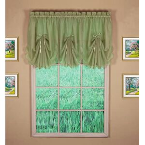 Today's Curtain Emelia Original Voile Fan Insert, Dusty Leaf, 30" W x 40" L Today's Curtain Emelia Original Voile Fan Insert, Dusty Leaf, 30" W x 40" L