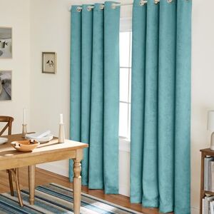TOWN & COUNTRY EVERYDAY Exclusive Home Curtains Oxford Woven Blackout Grommet Top Panel Pair, Teal, 52x84, 2 Piece TOWN & COUNTRY EVERYDAY Exclusive Home Curtains Oxford Woven Blackout Grommet Top Panel Pair, Teal, 52x84, 2 Piece
