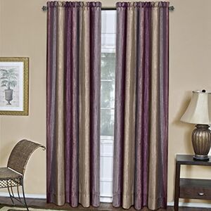 ACHIM Ombre Panel Light Filtering Semi-Sheer Window Curtain 63 Inch Length, 50 Inch Width Aubergine Light Filtering Soft Polyester Drapes for Bedroom Living & Dining Room by Home Decor ACHIM Ombre Panel Light Filtering Semi-Sheer Window Curtain 63 Inch Length, 50 Inch Width Aubergine Light Filtering Soft Polyester Drapes for Bedroom Living & Dining Room by Home Decor