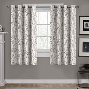 Exclusive Home Curtains Branches Grommet Top Panel Pair, Natural, 54x63, 2 Piece Exclusive Home Curtains Branches Grommet Top Panel Pair, Natural, 54x63, 2 Piece