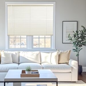 Chicology Mini Blinds & Shades for Windows & Doors Horizontal, Alabaster, 25" W x 72" H Chicology Mini Blinds & Shades for Windows & Doors Horizontal, Alabaster, 25" W x 72" H