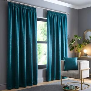Fusion Forest Green Pencil Pleat Curtains W66 x L72 (168x183cm) – 100% Cotton Thermal & Soundproof Drapes – Dark Green Panels for Bedroom, Living Room & Door – Window Treatment – Home Decor Fusion Forest Green Pencil Pleat Curtains W66 x L72 (168x183cm) – 100% Cotton Thermal & Soundproof Drapes – Dark Green Panels for Bedroom, Living Room & Door – Window Treatment – Home Decor