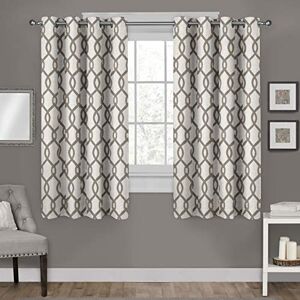 Exclusive Home Curtains Kochi Grommet Top Panel Pair, Natural, 54x63, 2 Piece Exclusive Home Curtains Kochi Grommet Top Panel Pair, Natural, 54x63, 2 Piece