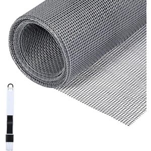 Fillis Fly Screens Windows, 150x500cm Window Screen Mesh Fiberglass Insect Mesh Fly Mosquito Net with Cleaning Brush Replacement Screen to Keep Bugs Out, Grey Fillis Fly Screens Windows, 150x500cm Window Screen Mesh Fiberglass Insect Mesh Fly Mosquito Net with Cleaning Brush Replacement Screen to Keep Bugs Out, Grey