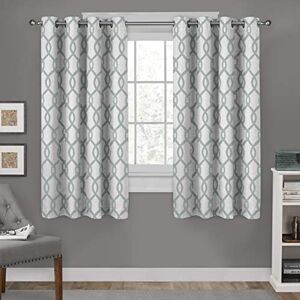 Exclusive Home Curtains Kochi Grommet Top Panel Pair, Seafoam, 54x63, 2 Piece Exclusive Home Curtains Kochi Grommet Top Panel Pair, Seafoam, 54x63, 2 Piece