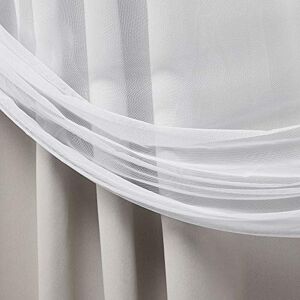 Exclusive Home Curtains EH8486-03-2-84H Catarina Layered Solid Blackout and Sheer Hidden Tab Top Curtain Panels, 52x84, Cloud Grey Exclusive Home Curtains EH8486-03-2-84H Catarina Layered Solid Blackout and Sheer Hidden Tab Top Curtain Panels, 52x84, Cloud Grey