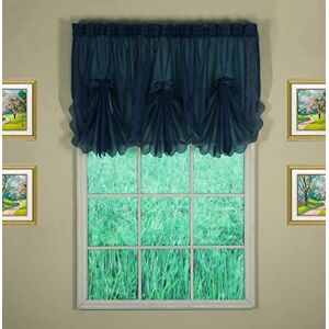 Today's Curtain Emelia Original Voile Fan Insert, Navy, 30" W x 40" L Today's Curtain Emelia Original Voile Fan Insert, Navy, 30" W x 40" L