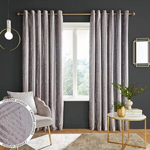 Catherine Lansfield Geo Cut Velvet 90x90 Inch Eyelet Curtains Two Panels Silver Grey Catherine Lansfield Geo Cut Velvet 90x90 Inch Eyelet Curtains Two Panels Silver Grey