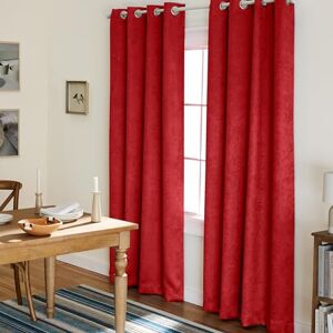 TOWN & COUNTRY EVERYDAY Exclusive Home Curtains Oxford Woven Blackout Grommet Top Panel Pair, Chili, 52x96, 2 Piece TOWN & COUNTRY EVERYDAY Exclusive Home Curtains Oxford Woven Blackout Grommet Top Panel Pair, Chili, 52x96, 2 Piece