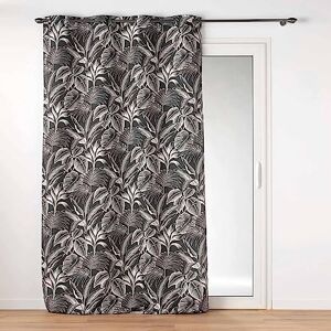 Douceur d'Intérieur , Curtain with eyelets (140 x 260 cm) Cabana Black, Printed Polyester Douceur d'Intérieur , Curtain with eyelets (140 x 260 cm) Cabana Black, Printed Polyester