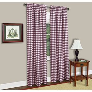 ACHIM Home Furnishings Buffalo Check Panel 42x84 Burgundy ACHIM Home Furnishings Buffalo Check Panel 42x84 Burgundy