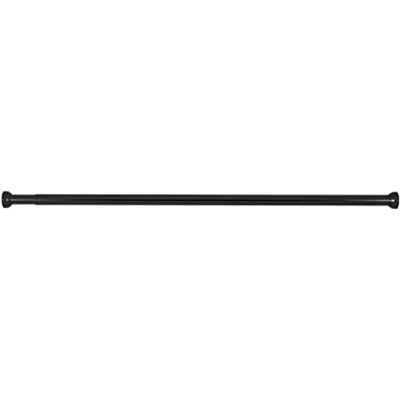 WENKO Telescopic Shower Rail 70-115 cm Black Aluminium 2 x 2 cm Black WENKO Telescopic Shower Rail 70-115 cm Black Aluminium 2 x 2 cm Black