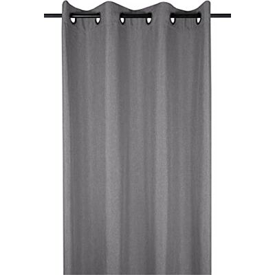 Stof LOVELY CASA r68538004 Bea Curtain with Eyelets 260 x 140 cm Polyester Anthracite Stof LOVELY CASA r68538004 Bea Curtain with Eyelets 260 x 140 cm Polyester Anthracite