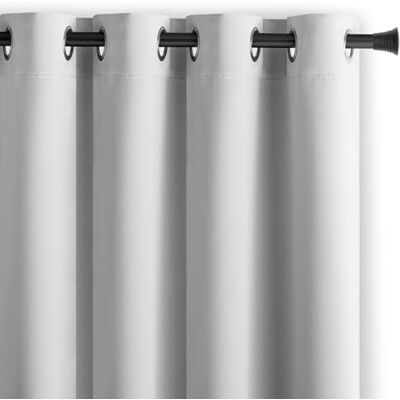 AmeliaHome Model 140X175 White Blackout Curtain - Curtain AmeliaHome Model 140X175 White Blackout Curtain - Curtain