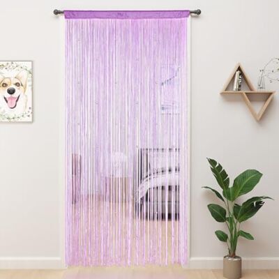 YIIBAII Beaded Curtain Beaded Curtains for Doorways Crystals Suitable for Interior Hanging Decoration and Partitions Closet Curtains (Purple, 39"x110") YIIBAII Beaded Curtain Beaded Curtains for Doorways Crystals Suitable for Interior Hanging Decoration and Partitions Closet Curtains (Purple, 39"x110")