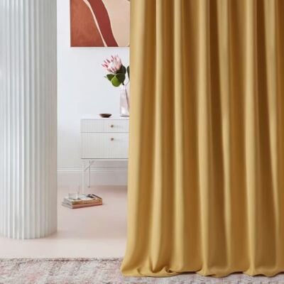 Room99 Mustard blackout curtain - Laurel - 140x250 Room99 Mustard blackout curtain - Laurel - 140x250