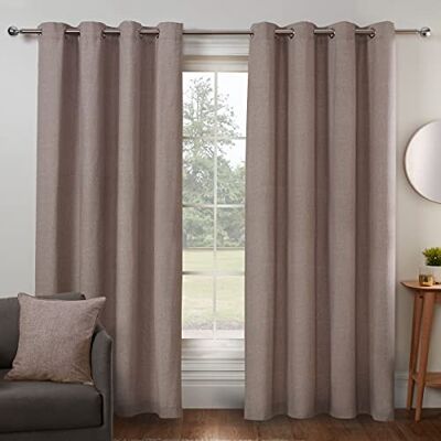 Sleepdown Natur Cotton Semi-Panama Curtains - Double 117x137cm Sleepdown Natur Cotton Semi-Panama Curtains - Double 117x137cm