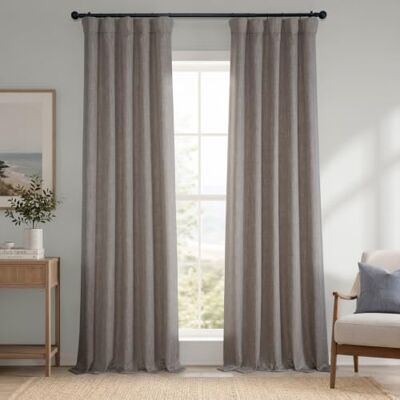 BOCH LN185-P Darkening Linen-Like Curtains - Drapes BOCH LN185-P Darkening Linen-Like Curtains - Drapes