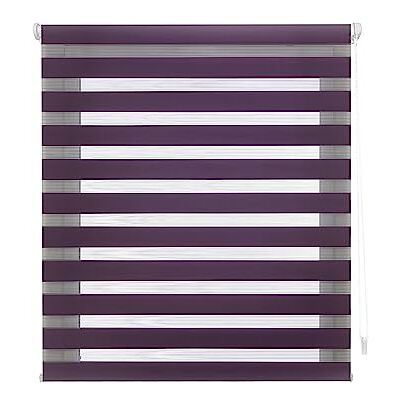 DECORBLIND Roller Blind Easy Fix Double Layer - Window Covering DECORBLIND Roller Blind Easy Fix Double Layer - Window Covering